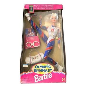 Vintage‎ 1995 Olympic Gymnast Barbie NIB as is